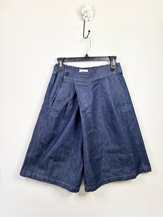 Agolde Pants - Agolde pleated dark wash long jorts shorts denim size 27 new pull on